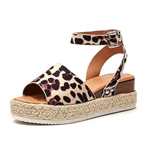 41ENWfFGQKL. SS300 Onsoyours Sandalias Mujer Verano Plataformas Cáñamo Fondo Grueso Sandalias Punta Abierta Cuero Fondo Plano Zapatos… 41ENWfFGQKL. SS300