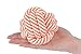 Dog Rope Toy Knots Ball Puppy Pet Chew Durable Toys for Small Medium Dogs Orange