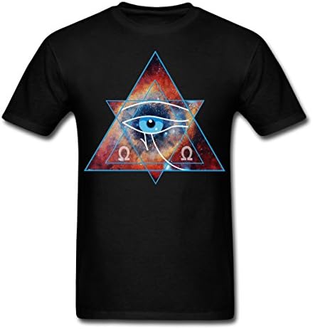 Eye of Horus Unlimited Nebula Graphic Men's Women's Unisex T Shirt,Eye Of Horus T Shirt All Seeing Eye Forever,091 (Black, Large)