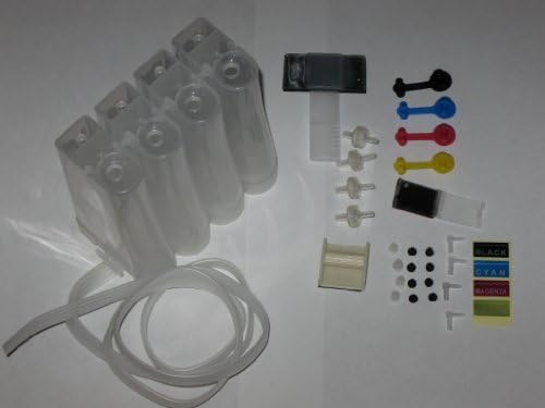 CISS Continuous Ink System for HP Canon Lexmark Epson and Other 4 Type Ink Printer Empty Tanks - Model4BGT -BOSTON WORLD