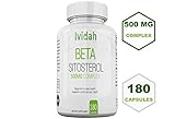 Beta Sitosterol Supplement - 180 Capsules - 500 mg- Prostate Support - Supports Cardiovascular Health and Healthy Cholesterol Levels - Helps Reduce Frequent Urination
