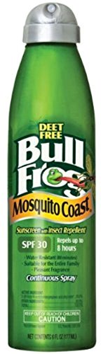 Mosquito Coast Sunscreen + Insect Repellent Continuous Spray SPF 30 6 Ounce