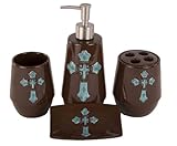 HiEnd Accents Western Cross Bathroom Set