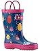 OAKI Oakiwear Kids Rubber Rain Boots with Handles, Bees & Ladybugs, 11T US Toddler