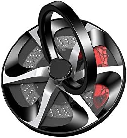 Phone Ring Holder, Gyro Ring Spinner High Speed Rotation, Finger Ring Stand Grip Mount, Phone Ring For iPhone 5, iPhone 6 / 6s Plus, iPhone 7 / 7 Plus, Samsung Galaxy S8, Creols 007 (Black)