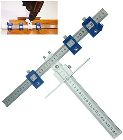 Aluminum Alloy Drill Guide Sleeve Cabinet Hardware Jig Drawer Pull Wood Drilling Dowelling Tools Set Cabinet Hardware Jig Position tool