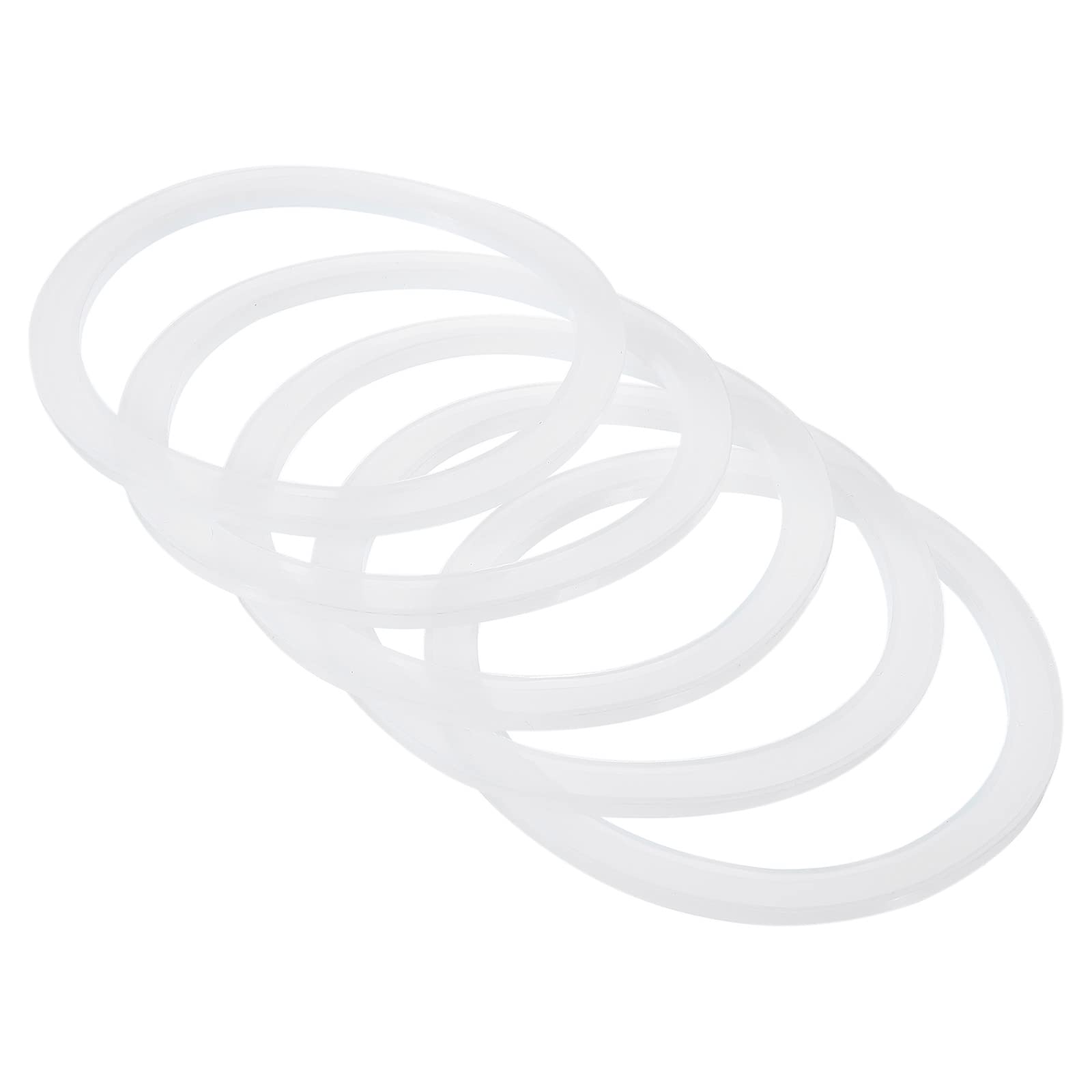 PATIKIL 86mm Wide Mouth Silicone Sealing Rings, 20 Pack Reusable Leak-Proof Gaskets for Mason Jar Lids, Translucent
