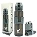 Goat Travel Collapsible Water Bottle Travel Water Bottle Gray