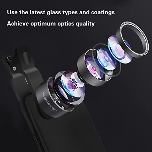 Godefa Phone Camera Lens Kit, 14 in 1 Lenses with Selfie Ring Light for