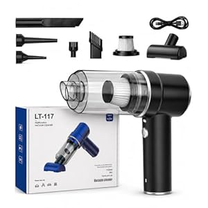 【Amazon.co.jp限定】 ハンディクリーナー コードレス toauo 車用 掃除機 強力吸引力 ハンディ掃除機 25000PA Type-C 充電式