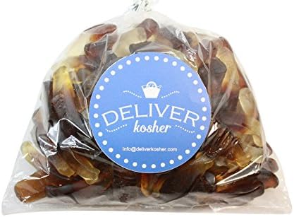 Deliver Kosher Bulk Candy - Smooth Gummy Cola Bottles - 1lb Bag