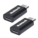 Micro USB to Type C Adapter, Nekteck USB-C to Micro USB Convert Connector with 56k ohm Resistor for Google Nexus Pixel/Pixel XL 5X/6P, LG G5, and More Type-C Supported Devices - 2 Pack