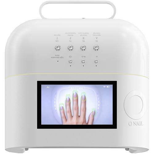 UV LED Nail Lamp for Gel Nails - O NAIL SUNX PRO MAX Cordless Rechargeable Nail Dryer with AI Curing, HD Display, 109 LEDs, 73Wh Battery, for Gel Polish, Builder, Base & Top Coat [White]