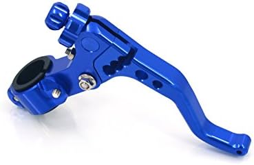 Billet Short MX Stunt Clutch Lever Perch Assembly 2 Fingers For 22mm 7/8" Handlebar YAMAHA HONDA SUZUKI KAWASAKI Dirt Bike (Blue)