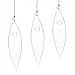 Mkono 3 Pack Hanging Plant Terrarium Teardrop Glass Vase