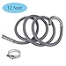 ALXEH Universal Washer Drain Hose 12ft, Flexible Washing Machine Drain Hose Extension Kit, Industrial Grade Polypropylene Discharge Hose Fits up to 1-1/4 Inch Drain Outlets