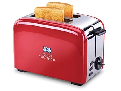 Kent 16030 750-Watt 2-Slice Pop-up Toaster (Red)