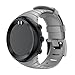patrohoo Bands for Suunto Core Strap, Rubber Replacement Watch band for Suunto Core SS014993000,Grey