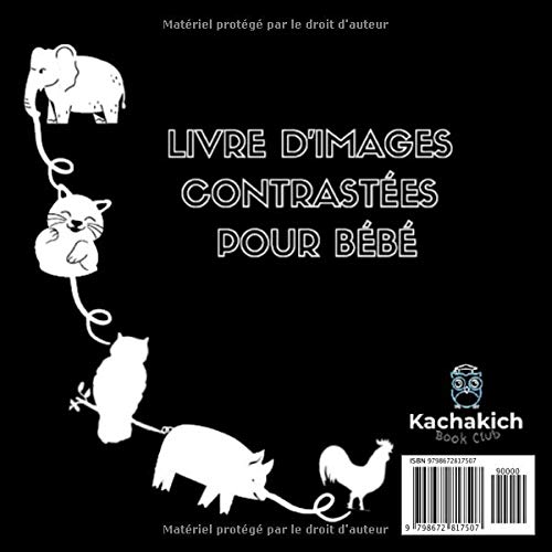 Bebe Voit Les Animaux Livre D Images Contrastees En Noir Et Blanc Pour Stimuler Et Developper La Vue De Bebe French Edition Book Club Kachakich Amazon Com Books