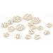 BQLZR Bb Woodwind Instrument Replacement Clarinet 17 Pads