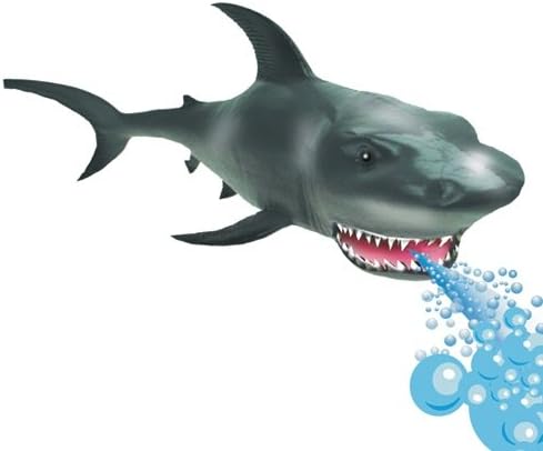 Bath Squirts - Shark from Deluxebase. Animal Squirts Bath Toy for Kids. Ideal for water play, Grey, Medium