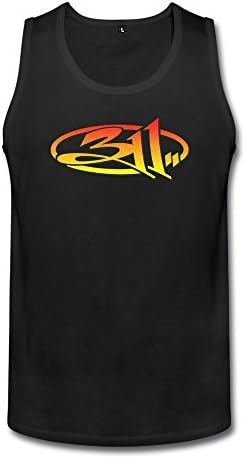 LOOIN Men's 311 Band Logo Colorful Tank Top