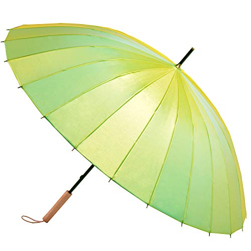 Kung Fu Smith Vintage Parasol Rain Umbrella - Wooden Handle Windproof - Thumbnail 5