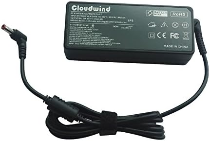 Cloudwind 20v 4.5a 90w Replace Adatper Charger,Power Cord Supply for Lenovo IdeaPad G570, N580, P500, S400, U310, U410, Y400, Z580, P400, S100, N585, U260, U510, V570, Y510, Z360.