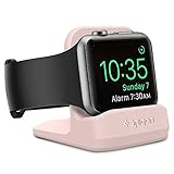 Spigen S350 Designed for Apple Watch Stand with Night Stand Mode for Series 5 / Series 4 / Series 3/2 / 1 / 44mm / 42mm / 40mm / 38mm, Patent Pending - Pink Sand