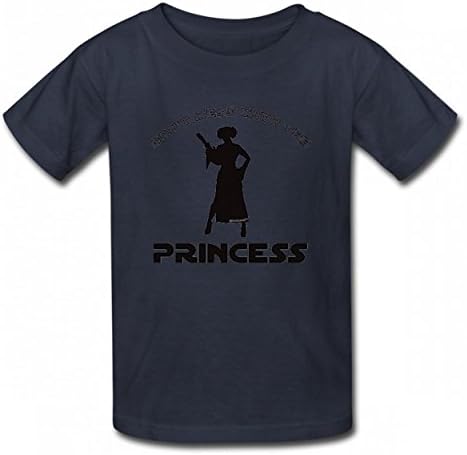 OJZAQ Dont Mess With The Princess Tshirt Printed Cotton T-Shirts Tops Logo Children Tee Navy