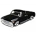 VATERRA 1/10 1972 Chevy C10 Pickup Truck V-100 S 4WD Brushed RTR, Black, VTR03100T1