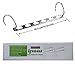 IPOW Magic Hangers, Wonder Magic Metal Wardrobe Closet Bar Clothes Coat Hanger Organizers for Space Saving and Storage-Set of 4