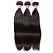 QinMei Brazilian Hair Straight 8A Grade 100% Unprocessed Virgin Human Hair 3 Bundles Weave Natural Color