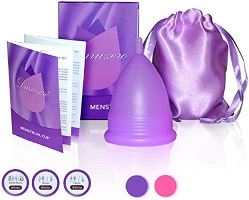 NIGHT PASSION PRO Menstrual Cup for women, girls - with no Rashes, Leakage or Odor Silicone cup (Purple, Small)