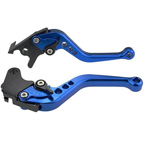 FXCNC Racing CNC Aluminum Short Adjustable Brake Clutch Levers for YAMAHA TTR125 L/LE/LW Front Drum 00-09,XT125 82-86,XT550 82-84,TY250 R&S MONO 83-90 - Thumbnail 3