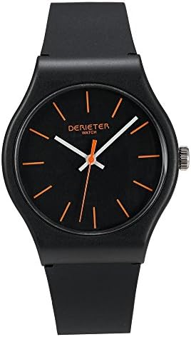 Teenage Plastic Quartz Watches Boys Girls Unisex Silicone Strap Plastic Waterproof Youth Student Wrist Watch