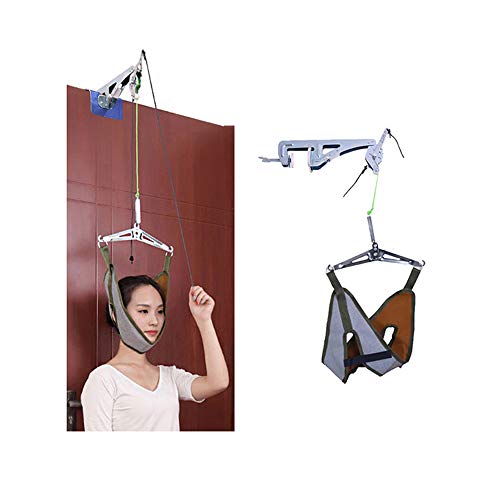 Neck Cervical Traction Device Unit Kit Home Over Door Neck Spinal