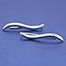 Leaf Studs Ear Crawler Earrings Cuffs Climber Ear Wrap Pin Cute Women Vine Pierced Charms Hoops Jewelry Silver Plated