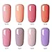 Sexy Mix Gel Nail Polish Set,Soak Off UV LED Nail Varnish 8 pcs 0.24oz