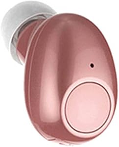 Single Bluetooth Earpiece10 Hrs Playtime,Wireless Headphone, Mini Bluetooth Headset Hands-Free Car Earphone,Cell Phone Bluetooth Earbud for iPhone Samsung Android Phone PC TV Audiobook (Beige)