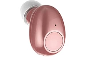 NVAHVA Single Bluetooth Earpiece10 Hrs Playtime,Wireless Headphone, Mini Headset Hands-Free Car Earphone,Cell Phone Bluetooth Earbud for iOS Android Smart Phones PC TV Audiobook (Pink)
