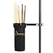 Donner Drum Sticks Holder, Nylon Drumstick Bag Removable, Clamp-On Lockable Aluminum Alloy Heavy Duty Clamp for Drumsticks Mallets Up to 10 Pairs, Black
