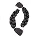 Forevery Braiding Hair 24 Inch Jumbo Braids Color Braiding Hair 5 Packs Black Braiding Hair Kanekalon Jumbo Braiding Kenakalon Hair Braid Hair (5pcs,Black Color 1B#)