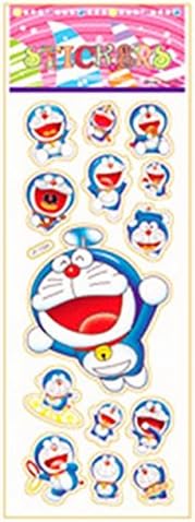 4 Pieces Doraemon Cat Stickers,Qute Cartoon Waterproof Stickers