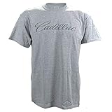 Cadillac Distressed Vintage Look Logo on a Sports Grey T Shirt - XL