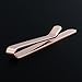 HAWSON 2 inch Tie Bar Clips for Men Rose Gold Tie Slide for Regular Necktie Series Wedding Business Party Gift