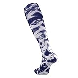 TCK Tie Dye Multisport Tube Socks (Navy/White, Small)