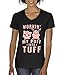 allwitty 1020 - Women's V-Neck T-Shirt Workin My Puff Into Tuff Jigglypuff Wigglytuff Pokemon