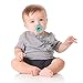 Baby Pacifier Clips by Upsimples - 6 Pack - Baby Pacifier Holder, Soothies Teething Ring Holder for Baby Boys |Universal Fit