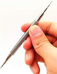 Bergeon 7767-F Watch Spring Bar Tool - Long Stainless Steel Handle with Replaceable Screw In Fine Tool End